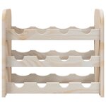 vidaXL Casier à vin 43x25x37 cm bois de pin massif