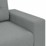 vidaXL Canapé causeuse gris clair 120 cm tissu