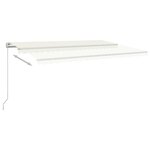 vidaXL Auvent manuel rétractable 500x300 cm Crème