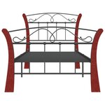 vidaXL Cadre de lit sans matelas noir métal 90x200 cm