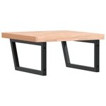 vidaXL Étagère de vasque murale acier et bois massif de hêtre