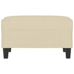 vidaXL Repose-pied Crème 70x55x41 cm Tissu