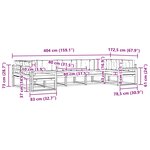 vidaXL Ensemble de canapés d'extérieur 7 pc Blanc et gris clair