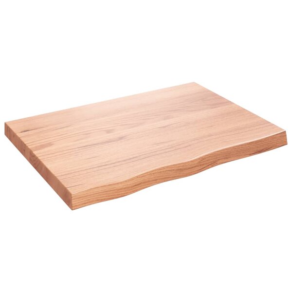 vidaXL Étagère murale marron clair bois chêne massif traité