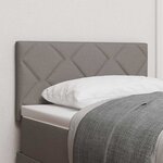 vidaXL Tête de lit avec des lumières à LED Réglable Taupe 80 cm tissu