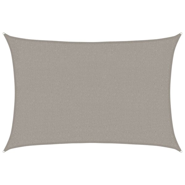 vidaXL Voile d'ombrage 160 g/m² rectangulaire gris clair 2x2 5 m PEHD