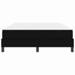 vidaXL Lit à ressorts avec matelas Noir 160 x 200 cm tissu