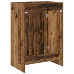 vidaXL Meuble sous lavabo de salle de bain Bois ancien