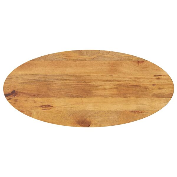 vidaXL Dessus de table 90x40x2 5 cm ovale bois massif de manguier