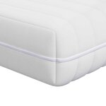 vidaXL Matelas avec Couche de Coco Moyennement ferme 70 x 200 cm Blanc
