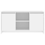 vidaXL Meuble TV Blanc 102x37 5x52 5 cm Bois d'ingénierie