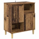 vidaXL Buffets 3 Pièces Bois Ancien 60 x 35 x 70 cm Bois d'ingénierie