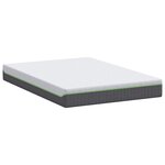 vidaXL Matelas Blanc  Gris 140 x 200 cm Mousse