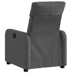 vidaXL Fauteuil inclinable Gris foncé Tissu