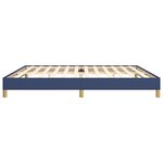 vidaXL Cadre de lit sans matelas bleu 200x200 cm tissu
