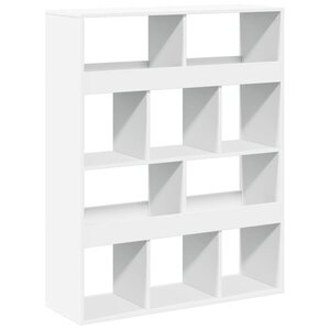 vidaXL Cloison de séparation blanc 100x33x125 5 cm bois d'ingénierie