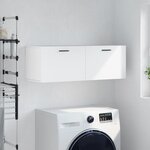 vidaXL Armoire murale blanc 100x36 5x35 cm bois d'ingénierie