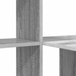 vidaXL Bureau Sonoma gris 131 5 x 50 x 106 5 cm Bois d'ingénierie