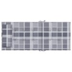 vidaXL Coussins de chaise à dossier haut lot de 4 carreaux gris