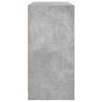 vidaXL Buffet gris béton 102x37x75 5 cm bois d'ingénierie