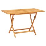 vidaXL Ensemble à manger de jardin 7 Pièces Bois de teck solide