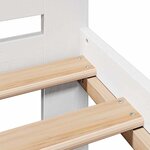 vidaXL Cadre de lit sans matelas blanc 150x200 cm bois de pin massif