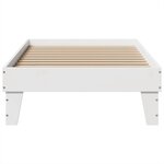 vidaXL Cadre de lit sans matelas blanc 75x190 cm bois de pin massif