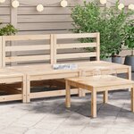 vidaXL Canapés de jardin sans accoudoirs 2 Pièces blanc bois pin massif