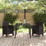 vidaXL Chaise de jardin 2 Pièces Marron 53 x 49 x 85 cm PP