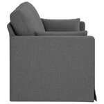 vidaXL Canapé Gris foncé 158 x 78 x 80 cm tissu
