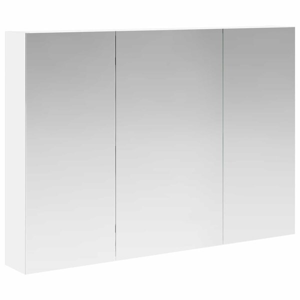 vidaXL Armoire Miroir de Salle de Bain Blanc 100 x 14 5 x 70 cm
