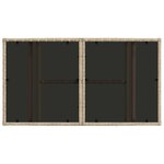 vidaXL Table de jardin relevable Beige 100 x 55 x 37 cm