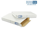 Lot de 500 Boîtes Pochettes Carton XS - hauteur 3cm - format 140x225 mm