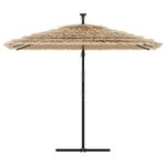 vidaXL Parasol de jardin avec mât en acier marron 269x269x235 cm