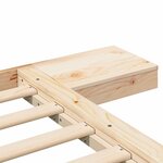vidaXL Cadre de lit Marron 200 x 200 cm bois