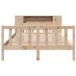vidaXL Lit bibliothèque sans matelas 120x190 cm bois de pin massif
