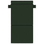 vidaXL Canapé-lit pliable Vert foncé 70 x 80 x 60 cm Tissu