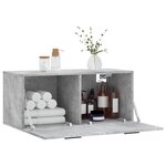 vidaXL Armoire murale gris béton 80x36 5x35 cm bois d'ingénierie