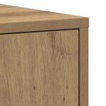 vidaXL Armoire de salle de bain chêne artisanal 30x30x183 5 cm