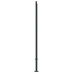 vidaXL Jeu de poteaux d'auvent anthracite 300x245 cm fer