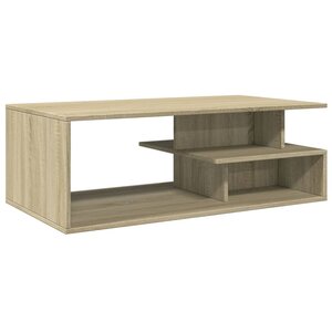 vidaXL Table basse chêne sonoma 102x55x35 cm bois d'ingénierie