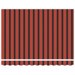 vidaXL Auvent rétractable orange et marron 3x2 5 m tissu et aluminium