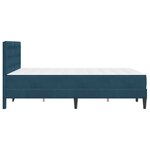 vidaXL Cadre de lit avec matelas Bleu 140 x 190 cm Velours