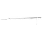 vidaXL Cadre de store rétractable électrique Blanc 4 5 × 3 5 m Acier