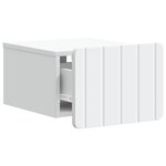 vidaXL Cabinet de chevet mural 2 pc Blanc 33 x 34 5 x 24 cm