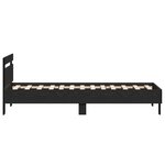 vidaXL Cadre de lit Chêne noir 193 x 95 x 88 cm Bois d'ingénierie