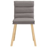 vidaXL Chaises à manger lot de 4 taupe tissu