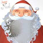 Carte Joyeux Noël avec Enveloppe Blanche 15x15cm