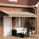 vidaXL Auvent rétractable électrique Beige 4 5 × 3 m