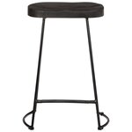 vidaXL Tabourets de bar lot de 2 noir 45x40x62 cm bois manguier massif